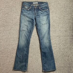 Joes Jeans Honey Bootcut Curvy Fit Medium Wash Distressed Denim W27 Made in USA